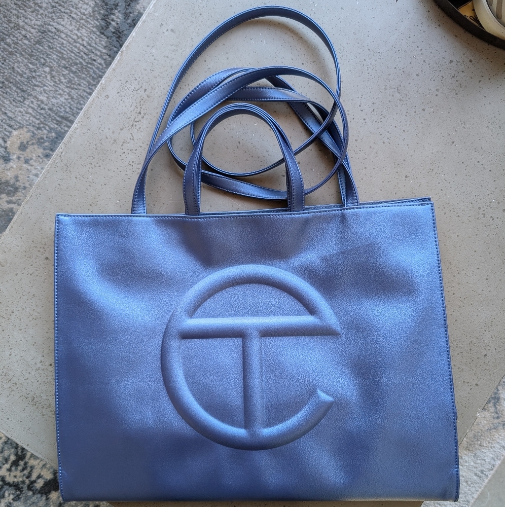 Telfar Large Cobalt Blue Shopping Bag